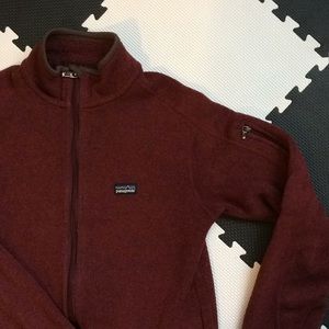 Dark Ruby full zip Better Sweater size M